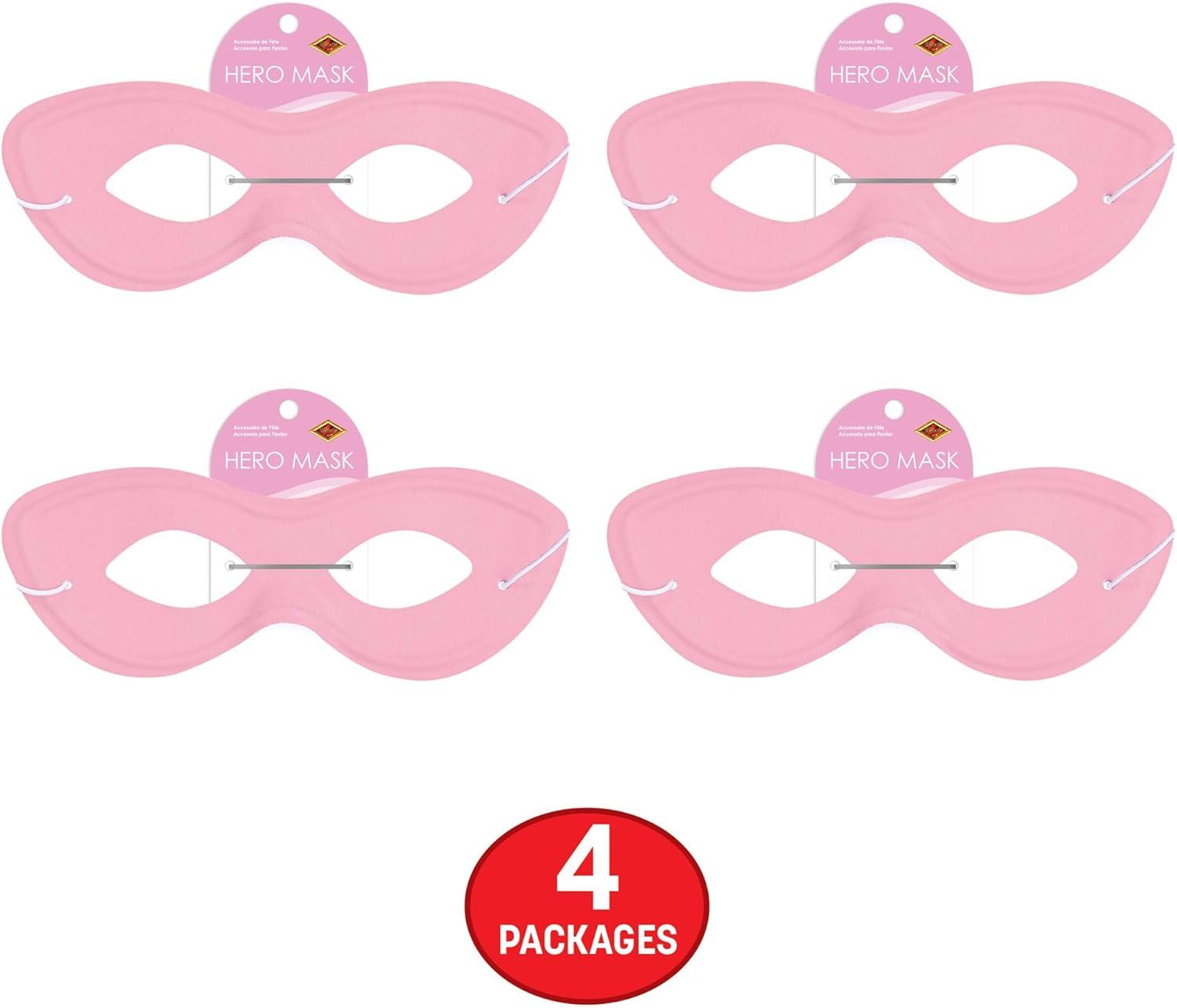 image:imageBeistle Pink Fabric Hero MasksPink