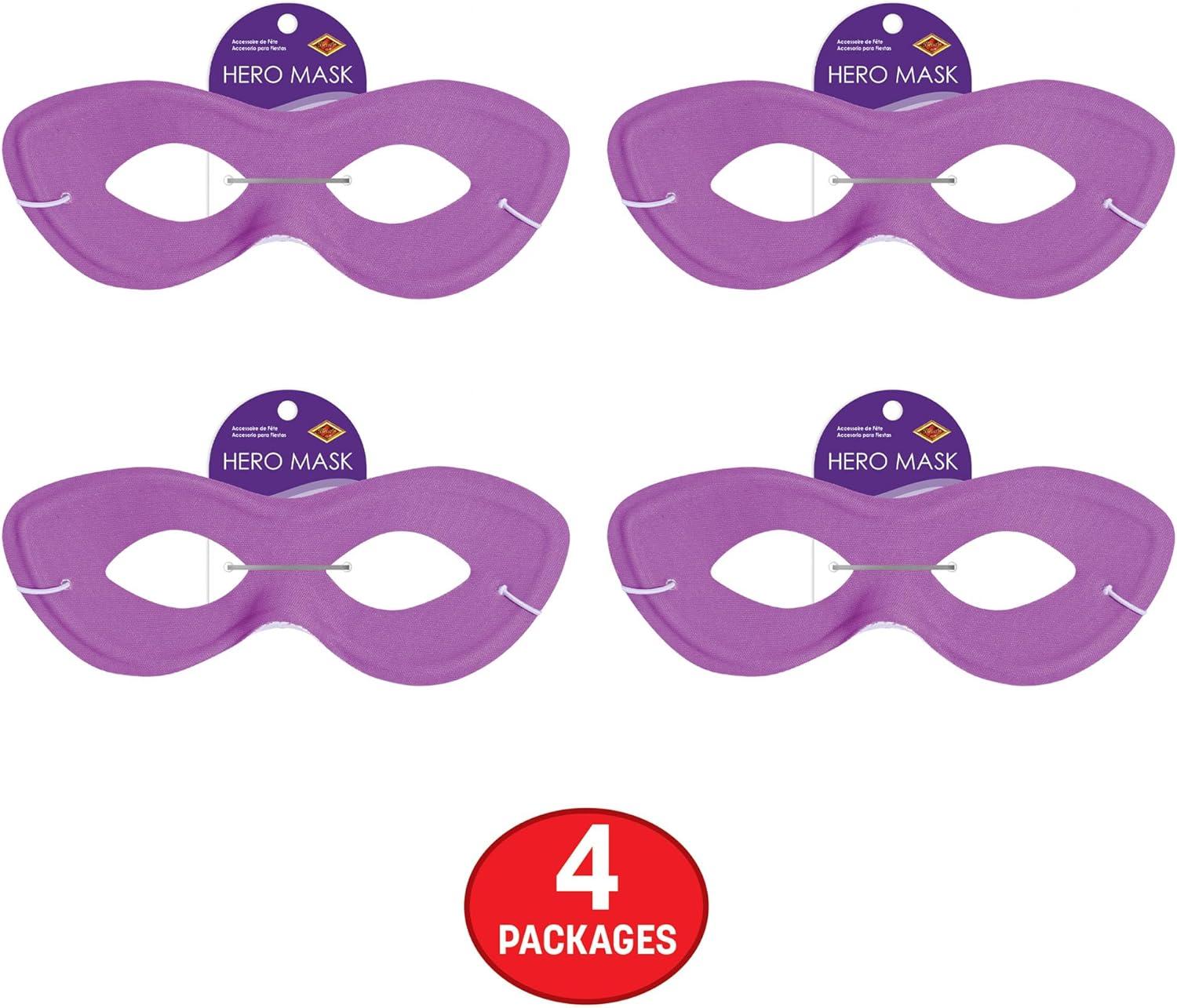 image:imageBeistle Pink Fabric Hero MasksPurple