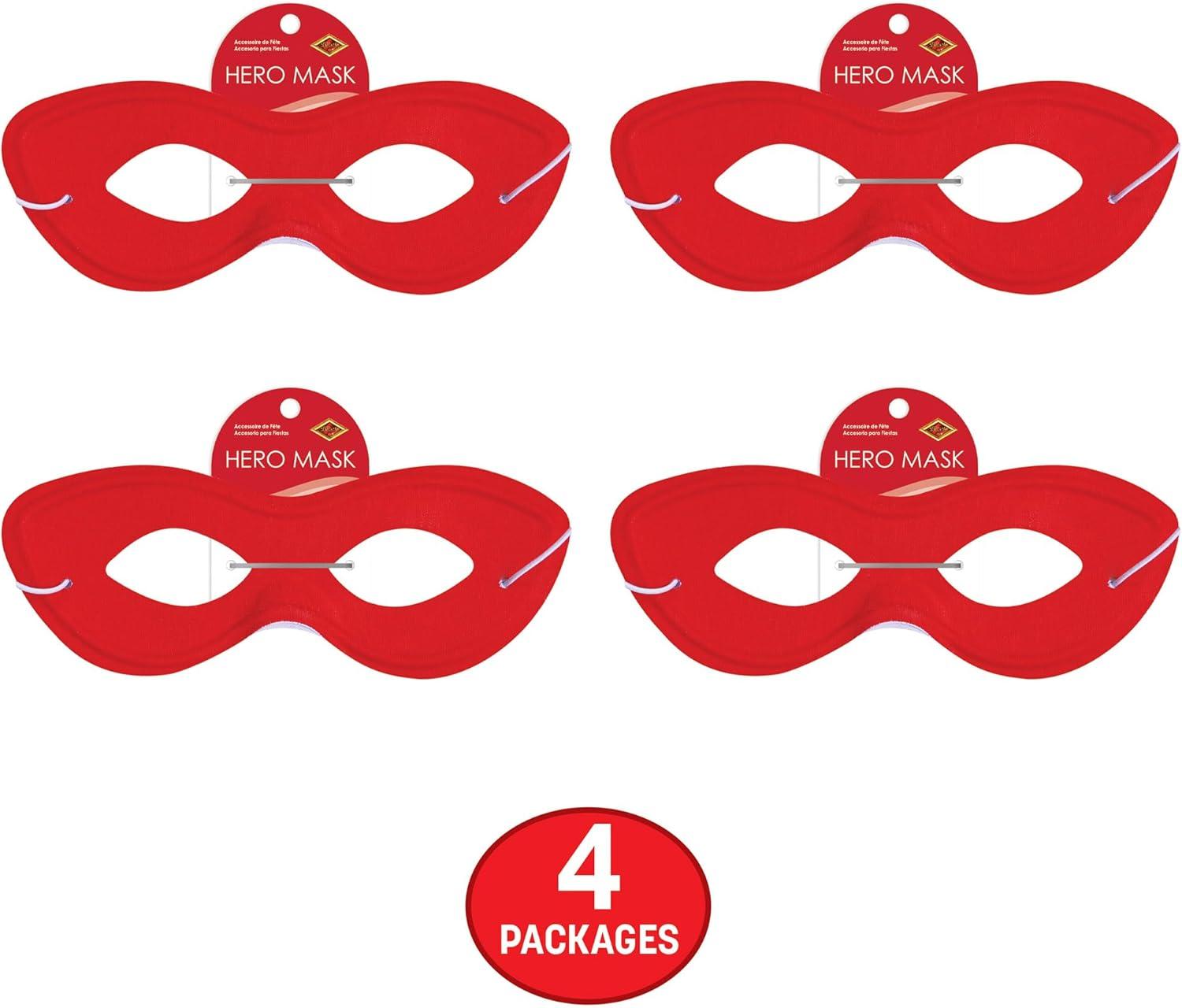 image:imageBeistle Pink Fabric Hero MasksRed