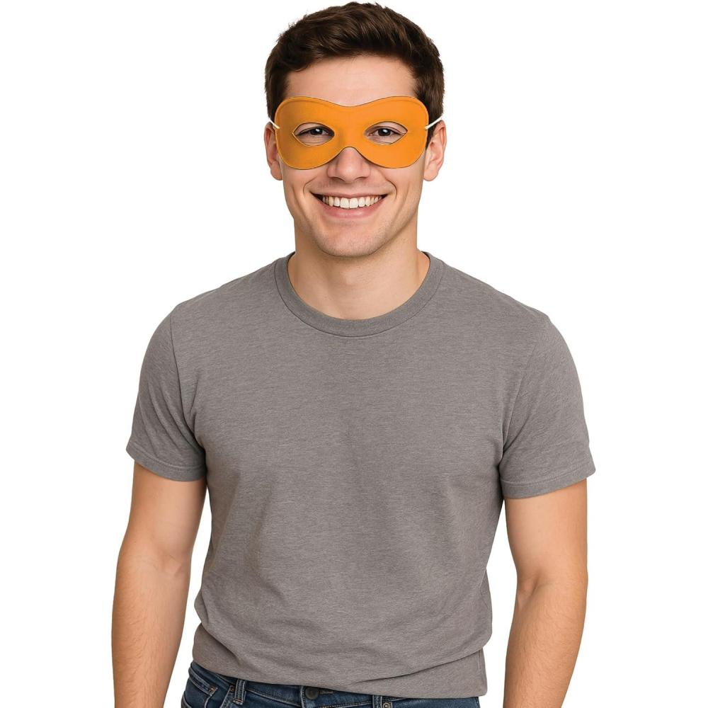 image:imageBeistle Pink Fabric Hero MasksOrange