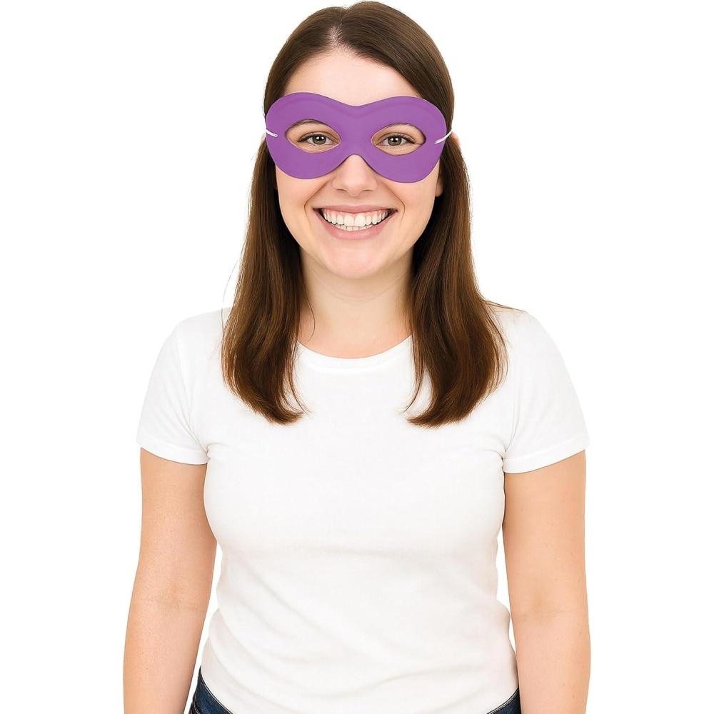 image:imageBeistle Pink Fabric Hero MasksPurple