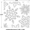 Beistle 32 Piece Winter Wonderland Snowflake Party Supplies Napkins for Christmas Holiday Tableware