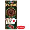 Beistle Casino High Roller Door Covers – 2 Pack, All-Weather Plastic Décor, Roulette Wheel & Playing Card Design, Gambling Decorations for Casino Night, Vegas-Style Parties & Event Entrances, 6′ x 30″