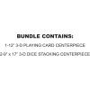 Beistle Casino Party Centerpiece Bundle – 3-D Playing Card Table Decoration & Stacking Dice Display, Card Night Party Décor for Vegas-Themed Events, Poker Parties & Fundraiser Galas