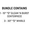 Beistle Money-Themed Party Decorations – Dollar Sign Gleam ’N Burst Centerpiece and Hanging Dollar Whirls, Green and Gold Table & Ceiling Décor for Casino Nights, Fundraisers & Vegas Game Nights
