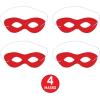 Beistle Pink Fabric Hero Masks.(Red)