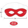 Beistle Pink Fabric Hero Masks.(Red)