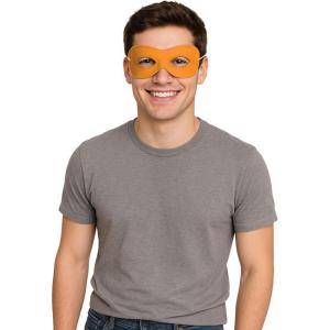 Beistle Pink Fabric Hero Masks.(Orange)