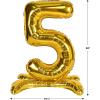 Beistle 25th Birthday Backdrop Bundle – Gold Script “Happy Birthday” Balloon Banner, Self-Standing “25” Number Balloons & 2 Black Fringe Curtains, Milestone Party Decoration Set for Photo Booth Wall