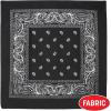 Beistle Black Fabric Bandanas – 3 Pack, Polyester Paisley Head Scarf Squares, Western Cowboy Rodeo Festival Wearables, Country Costume Accessories, Neck Scarf Wraps & Themed Event Décor, 22″ x 22″