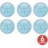 Beistle It’s A Boy Buttons – 6 Pack, Printed Celebration Buttons with Pin Back, Blue Sparkle Design, Decorative Wearable Accessories for Baby Shower Celebrations and Gender Reveal Parties, 2″