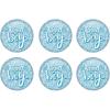 Beistle It’s A Boy Buttons – 6 Pack, Printed Celebration Buttons with Pin Back, Blue Sparkle Design, Decorative Wearable Accessories for Baby Shower Celebrations and Gender Reveal Parties, 2″
