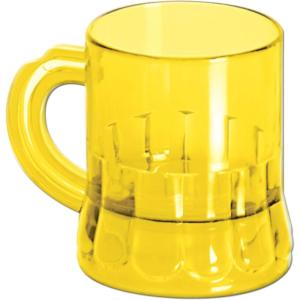Beistle Mug Shots 12 Piece, 3 Ounces, Yellow(24 Piece)