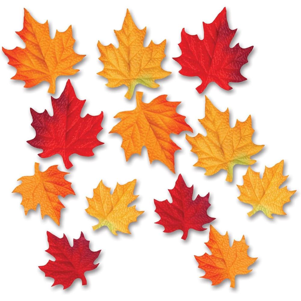image:imageBeistle  48 Piece Autumn Leaves 45 to 55Deluxe Fabric Autumn Leaves 12Pack