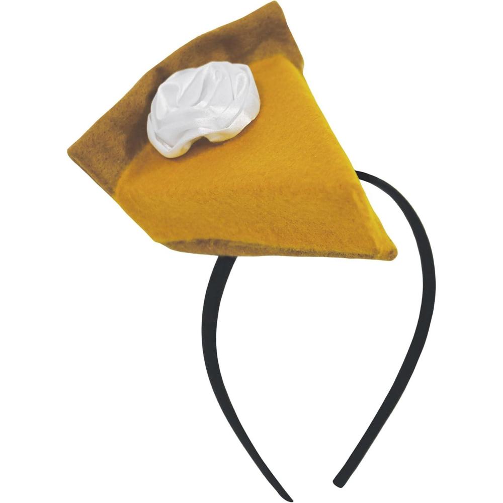 image:imageBeistle Pumpkin Pie Headband  Plush Felt Dessert Slice Headpiece with Whipped Cream Accent Thanksgiving Fall Costume Accessory Food Theme Novelty Headwear Autumn Harvest Festival Party Wear