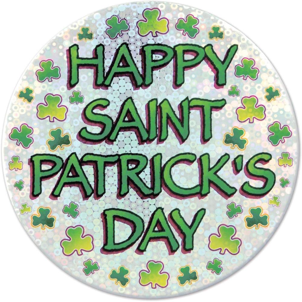 image:imageHappy St Patricks Day Button Party Accessory 1 count 1Pkg