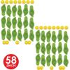 Beistle 2 Sheets (58 Pc) Lucky Leprechaun Footprints & Coins Peel ‘N Place Wall Clings For St. Patrick’s Day Decorations, Made In USA Since 1900