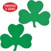 Beistle 24-Pack Decorative Printed Shamrock Cutouts, 16-Inch,Green