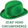Beistle 30741 Green Vel-Felt Derbies, 12 Piece(Green Vel-felt Derby (12-pack))
