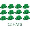 Beistle 30741 Green Vel-Felt Derbies, 12 Piece(Green Vel-felt Derby (12-pack))