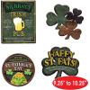 Beistle 8 Piece Cardstock Paper Happy St. Patrick’s Day Sign Cut Outs, Luck of The Irish Party Decorations, Made in USA Since 1900