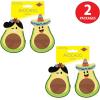 Beistle Avocado Novelty Glasses – 2-Pack Fun Fiesta Costume Eyewear Accessories, Smoke Color Lens Party Sunglasses Tropical Food Theme Photo Booth Props Mexican Celebration Events, Adult Size