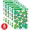 Beistle Irish-Mood Shamrock Clings, 14 Assorted Green Shamrock Vinyl Decals, Reusable Window Decorations for St. Patrick’s Day, Lucky Irish Decals, 12″ x 17″ Sheet(6 piece)