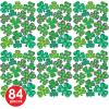 Beistle Irish-Mood Shamrock Clings, 14 Assorted Green Shamrock Vinyl Decals, Reusable Window Decorations for St. Patrick’s Day, Lucky Irish Decals, 12″ x 17″ Sheet(6 piece)