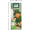 Beistle Leprechaun Restroom Door Covers – 2 Pack, All-Weather Thin Plastic Decorations with Humorous St. Patrick’s Day Leprechaun Design, Funny Irish Theme Bathroom Entryway Décor, 6′ x 30″