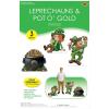 Beistle Leprechauns & Pot O’ Gold Stand-Ups – 3 Piece, St. Patrick’s Day Cardboard Display Set with Attached Easels, Large Leprechauns & Gold-Filled Cauldron Cutouts for Party Décor & Photo Scenes