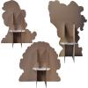 Beistle Leprechauns & Pot O’ Gold Stand-Ups – 3 Piece, St. Patrick’s Day Cardboard Display Set with Attached Easels, Large Leprechauns & Gold-Filled Cauldron Cutouts for Party Décor & Photo Scenes
