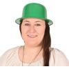 Beistle Plastic St Patrick’s Day Derby Hats, Set of 6 Green with Shamrock Design, Irish Party Accessories for Parades Pub Crawls Festive Events and Holiday Celebrations