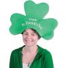 Beistle Unisex Plush St. Patrick’s Day Shamrock Hat – Three-Leaf Clover Design, Irish Themed Party Supplies, Costume Dress Up, Holiday Accessories, Photo Booth Prop