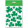Beistle 4 Sheets Lucky Irish Shamrock Stickers for Happy St. Patrick’s Day Party, Student Rewards, Stationary and Scrapbooking Supplies, 4.75″ x 7.5″, Green/White