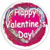 Beistle 70150 Happy Valentine’s Day Button, 3-1/2-Inch, 1 Per Package