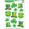 Beistle Assorted St. Patrick’s Day Clings-13 pcs, 12″” x 17″”, Green/Yellow/Black (30783)