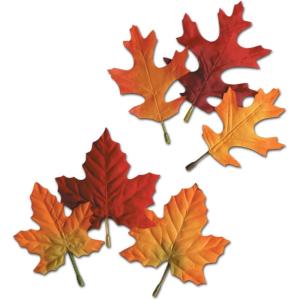Beistle , 48 Piece Autumn Leaves, 4.5″ to 5.5″(12 piece)