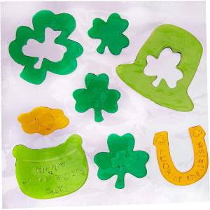 Beistle St. Patrick’s Day Gel Clings Sheet, 7-1/2 by 7-1/2-Inch