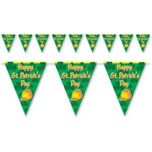 Happy St Patrick’s Day Pennant Banner Party Accessory (1 count) (1/Pkg)