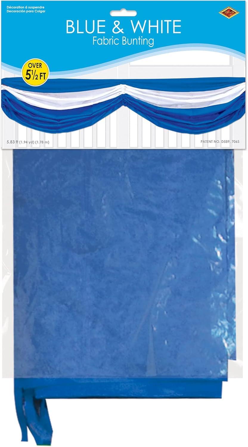 image:imageOktoberfest Fabric Bunting blue amp white Party Accessory 1 count 1Pkg5 10 Pack of 3