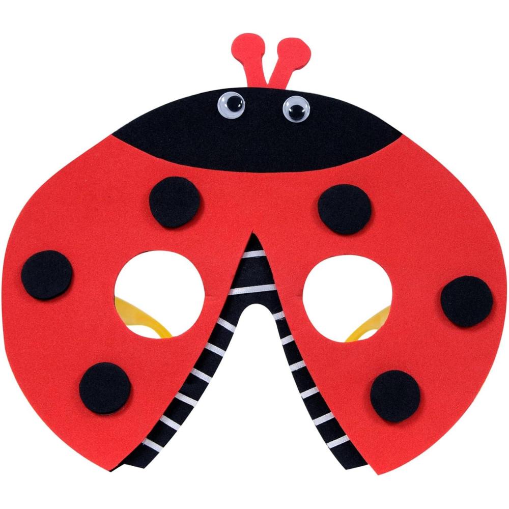 image:imageBeistle Ladybug Glasses  Foam Covered Insect Costume Eyewear Accessory with Novelty Frames Fun Garden Theme Party Wear Spring Summer Celebration Prop Adult Size