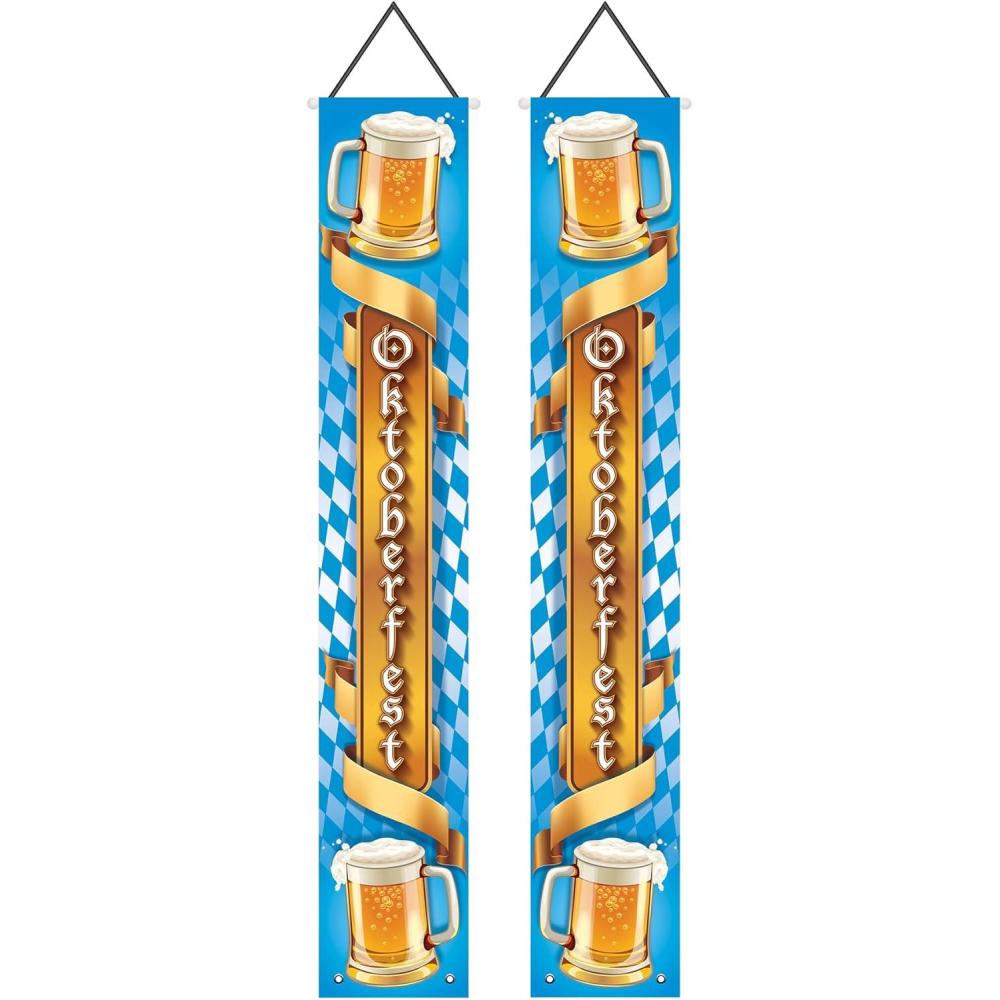 image:imageBeistle Oktoberfest Fabric Door Panel Set Bavarian Themed Decorations for Fall German Parties and Celebrations Door and Entryway Home Decor