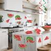 Beistle 12 Piece Cardstock Paper Watermelon Decorations Summer Theme Fruit Cut Outs For Birthday Or Baby Shower Party Supplies