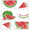 Beistle 12 Piece Cardstock Paper Watermelon Decorations Summer Theme Fruit Cut Outs For Birthday Or Baby Shower Party Supplies