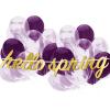 Beistle 2 Piece Hello Spring Decorations Banners for Easter Party, Made in USA Since 1900, 5.75″ x 26″, Gold