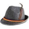 Beistle 2-Pack German Alpine Grey Felt Hats, Party Hats for Parties & Festive Celebrations, Oktoberfest Men Women, One Size