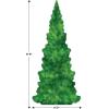 Beistle 6′ 6″ x 3′ 0.25″ Corrugated Cardboard Life Size Evergreen Tree Stand Up with Easel, Christmas Decorations, Spring & Summer Décor