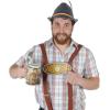 Beistle German Alpine Hats 6-Count Traditional Gray Felt Bavarian Hats with Real Feather and German Flag Rope Detail for Oktoberfest Beer Festivals and Themed Celebrations