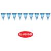 Beistle Oktoberfest Bavarian Pennant Banner, Blue and White Checkered Flag Garland for German-Themed Celebrations, Outdoor or Indoor Tent Party Decorations for Beer Festivals, 17” x 30′