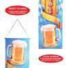 Beistle Oktoberfest Fabric Door Panel Set- Bavarian Themed Decorations for Fall German Parties and Celebrations, Door and Entryway Home Decor